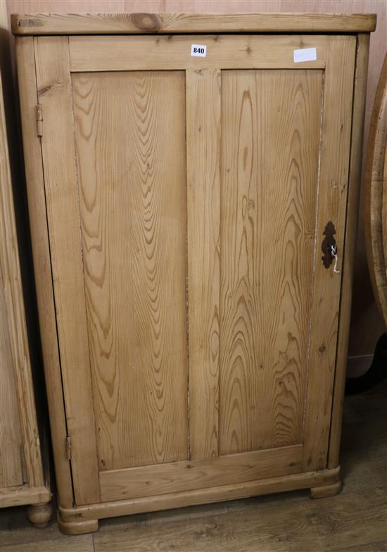 A pine cupboard W.77cm